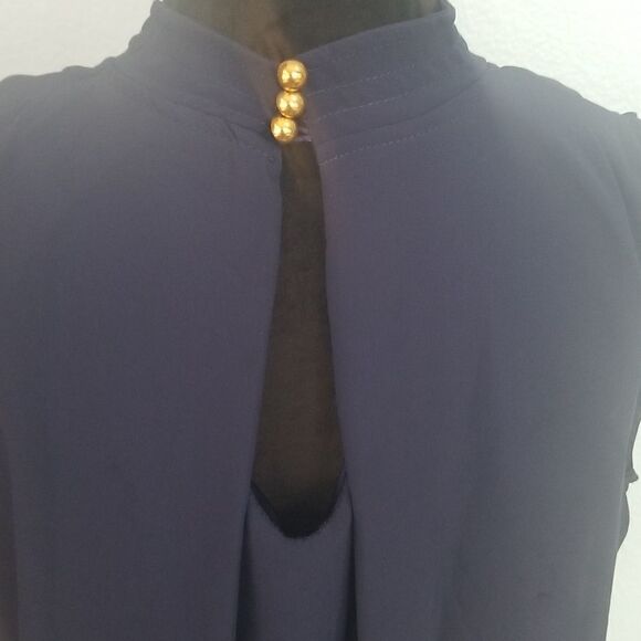 Blue chiffon top  - Picture 9 of 10